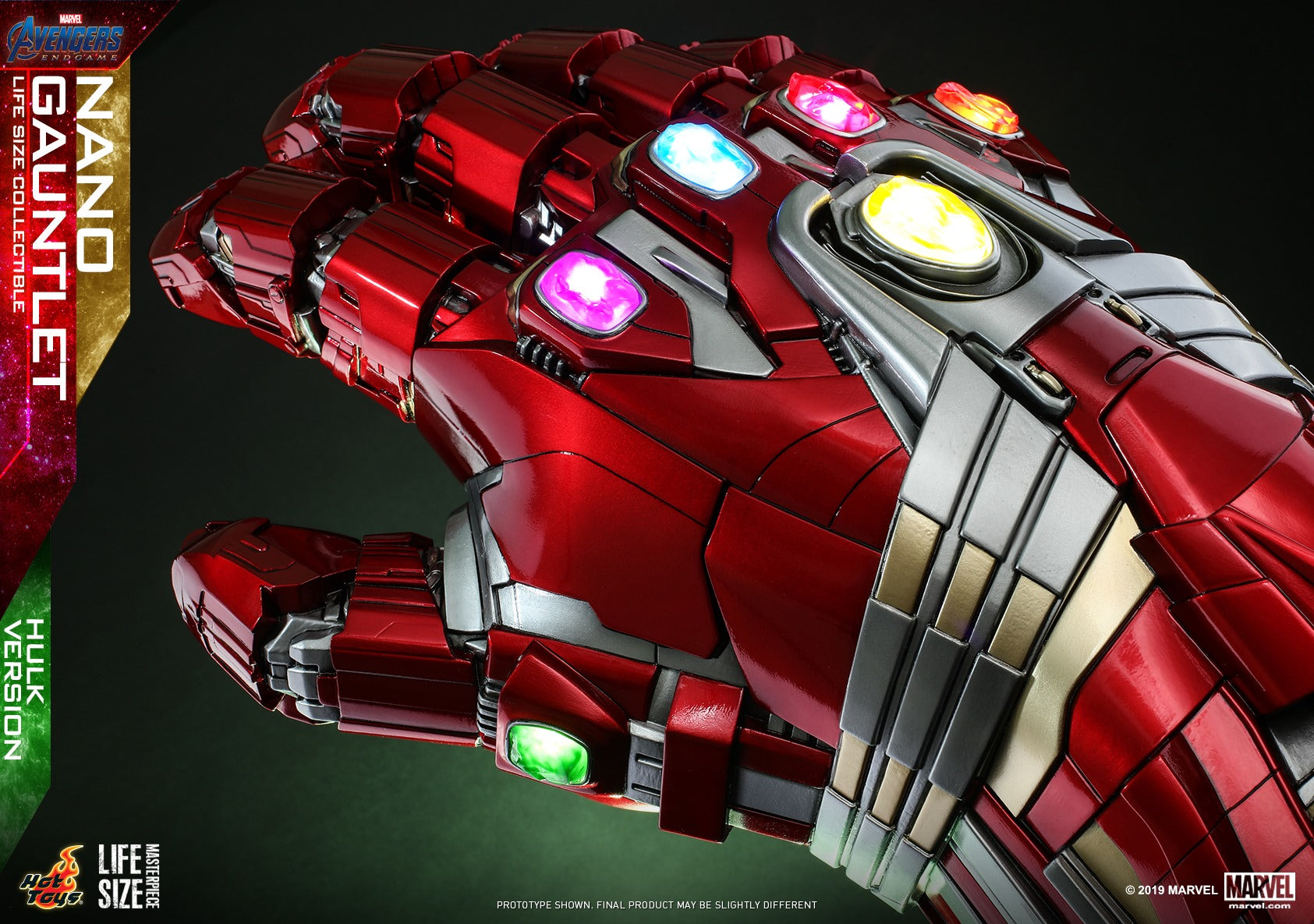Hot Toys - LMS008 - Avengers: Endgame - Life-Size Nano Gauntlet (Hulk Version) - Marvelous Toys