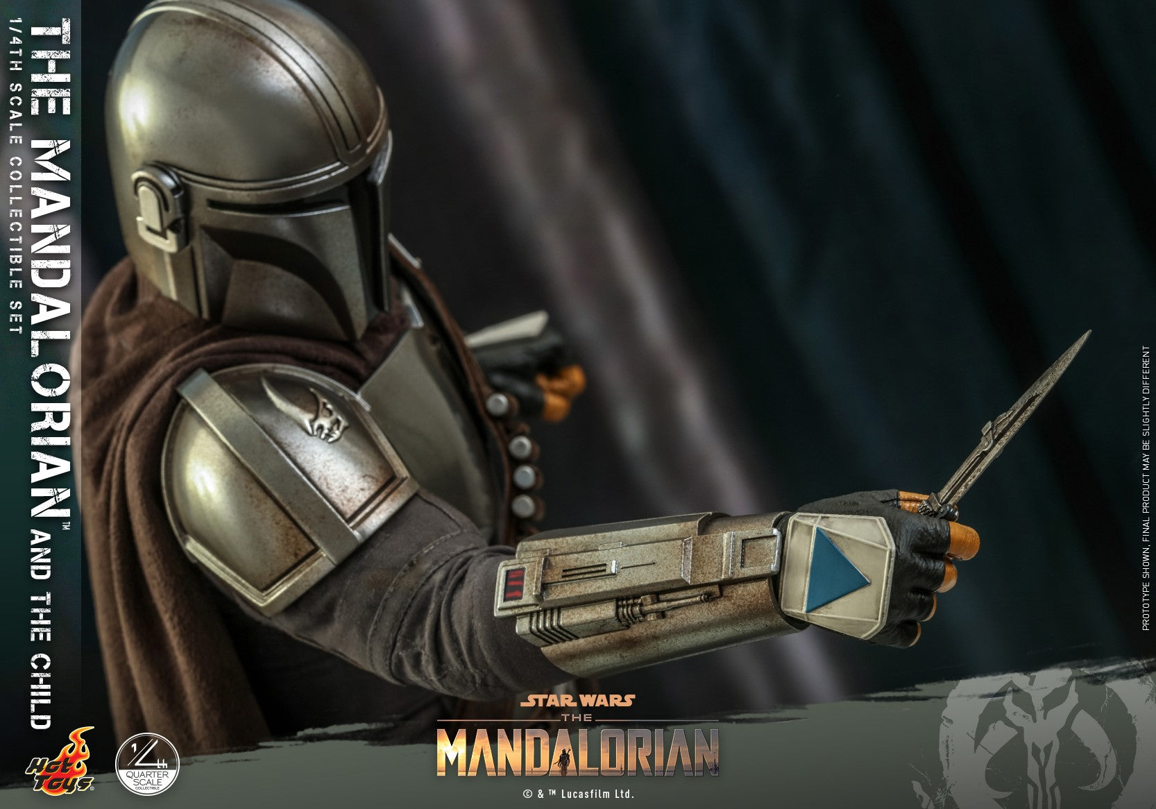 Hot Toys - QS016 - Star Wars: The Mandalorian - The Mandalorian &amp; The Child (1/4 Scale) - Marvelous Toys