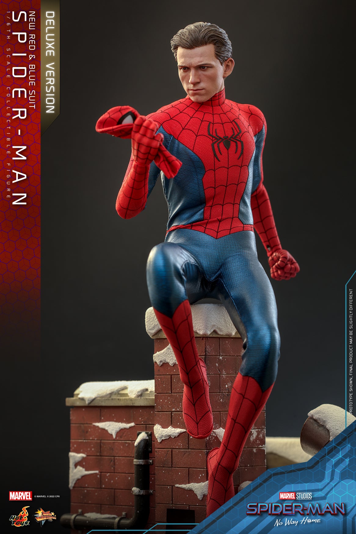 Hot Toys - MMS680 - Spider-Man: No Way Home - Spider-Man (New Red and Blue Suit) (Deluxe) - Marvelous Toys