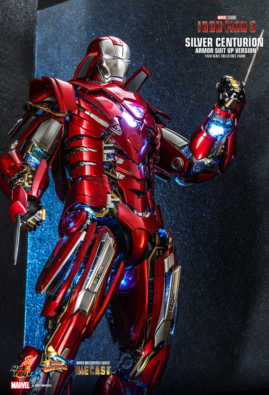 Hot Toys - MMS618D43 - Iron Man 3 - Mark XXXIII Silver Centurion (Armor Suit Up Ver.)