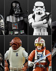 Hasbro - Star Wars: The Black Series - Set of 7 (Luke Skywalker, Stormtrooper, Kamino Clone Trooper, Admiral Ackbar, The Mandalorian, Teebo, Darth Vader) - Marvelous Toys