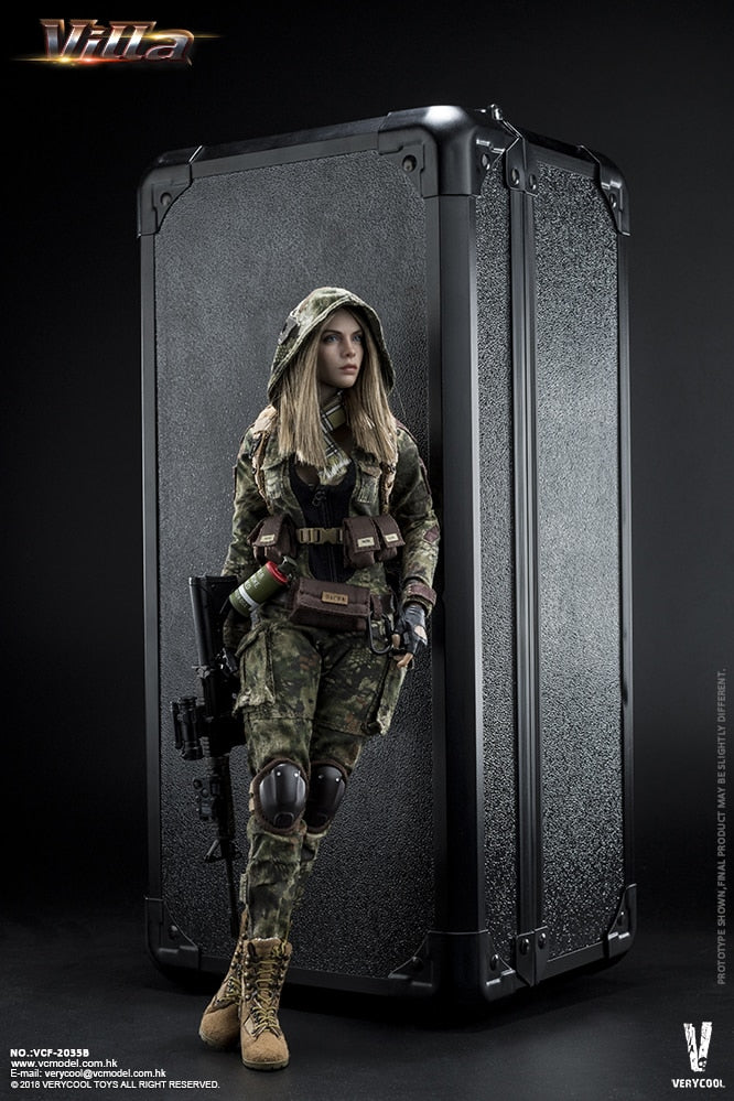 Very Cool - VCF2035-B - 1/6 Digital Camouflage Women Soldier - Villa Sister (Jungle Python Stripe) - Marvelous Toys
