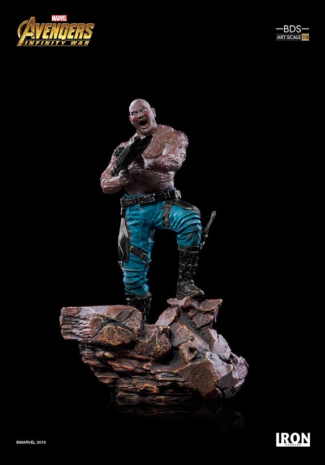 Iron Studios - 1:10 BDS Art Scale Statue - Avengers: Infinity War - Drax - Marvelous Toys