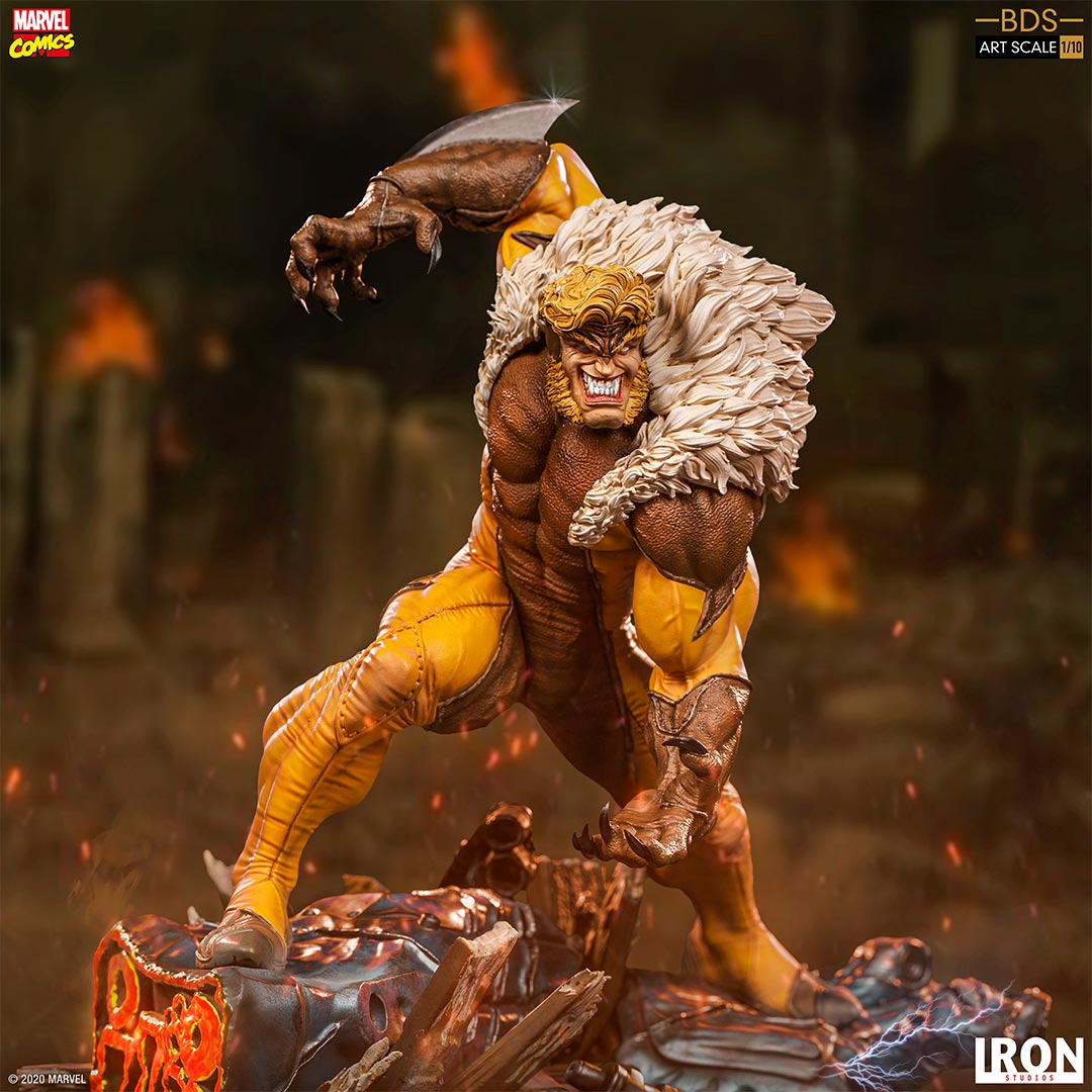 Iron Studios - BDS Art Scale 1:10 - Marvel&#39;s X-Men - Sabretooth - Marvelous Toys