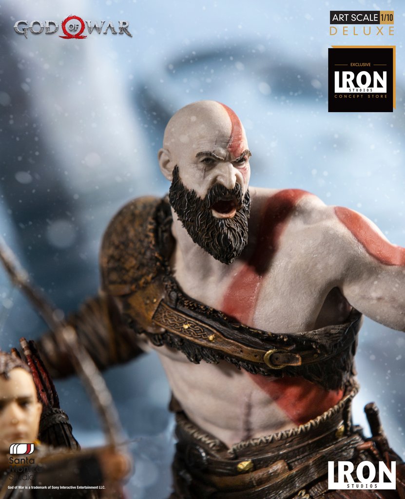 Iron Studios - Deluxe Art Scale 1:10 - God of War - Kratos and Atreus - Marvelous Toys
