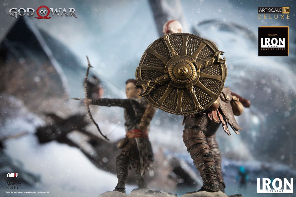 Iron Studios - Deluxe Art Scale 1:10 - God of War - Kratos and Atreus - Marvelous Toys