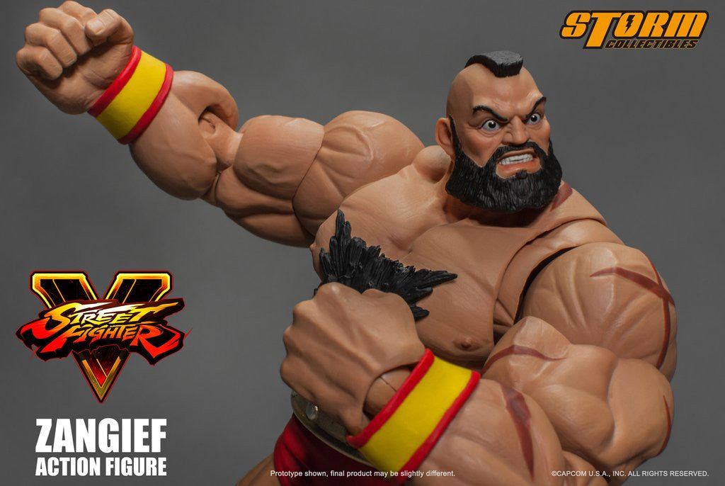 Storm Collectibles - 1:12 Scale Action Figure - Street Fighter V - Zangief - Marvelous Toys