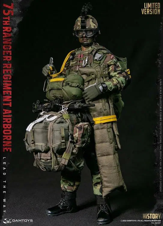 Damtoys - 78094F - Elite Series - 75th Ranger Regiment Airborne Saw Gunner (Limited Ed.) - Marvelous Toys