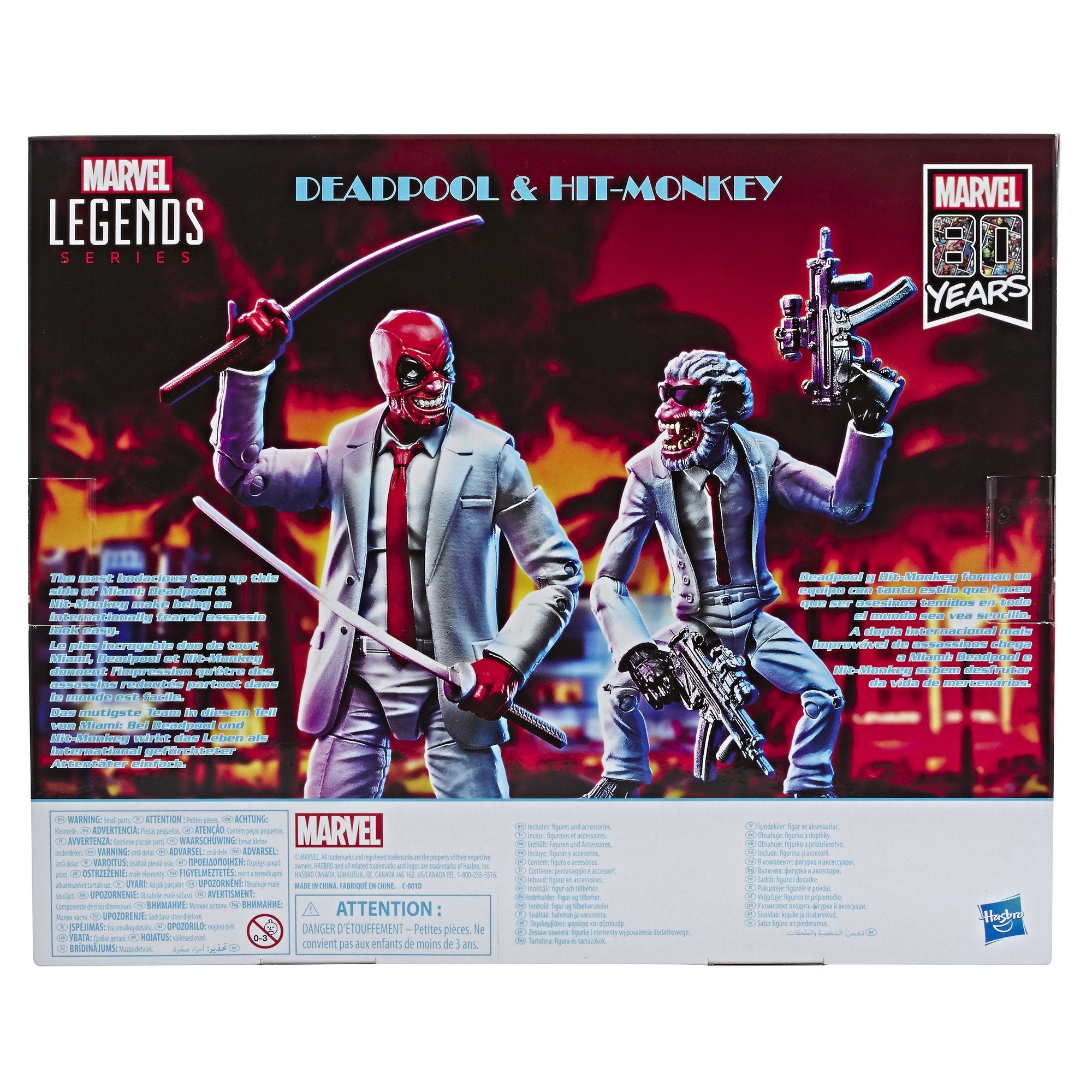 Hasbro - Marvel Legends - Marvel Comics 80th Anniversary - Deadpool &amp; Hit-Monkey - Marvelous Toys
