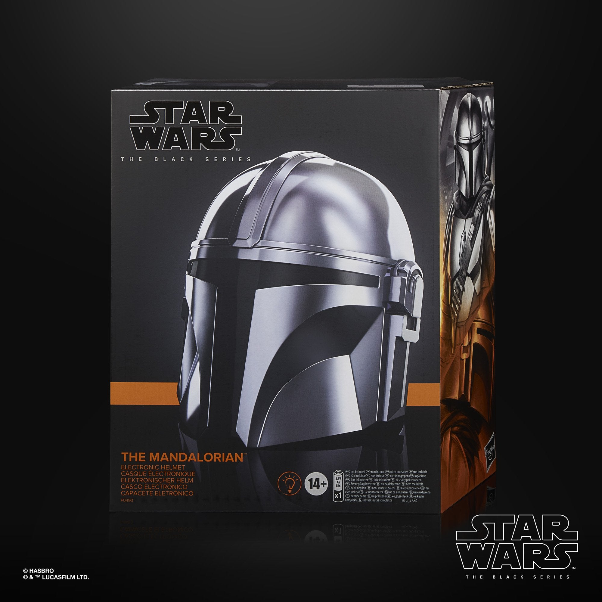 Hasbro - Star Wars: The Black Series - Wearable Premium Electronic The Mandalorian Helmet (1/1 Scale) - Marvelous Toys