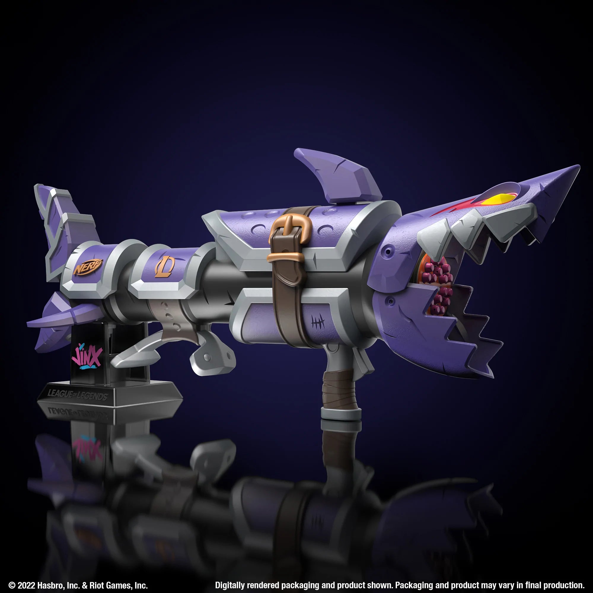 Hasbro - NERF LMTD - League of Legends - Jinx Fishbones Blaster - Marvelous Toys