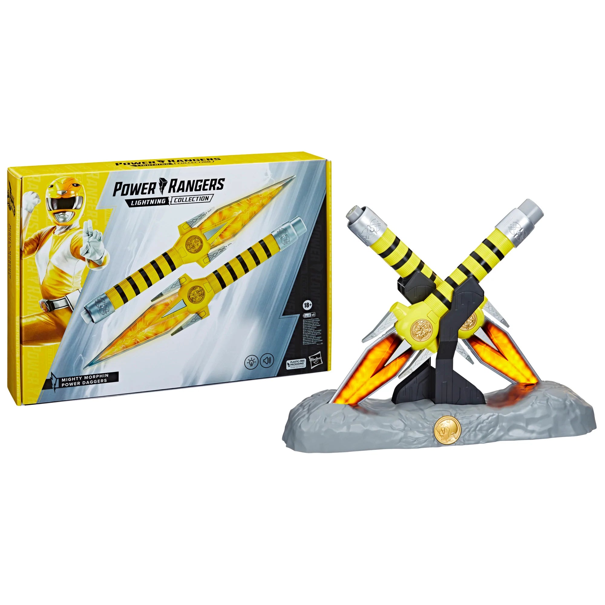 Hasbro - Power Rangers Lightning Collection - Roleplay - Mighty Morphin Yellow Ranger Power Daggers