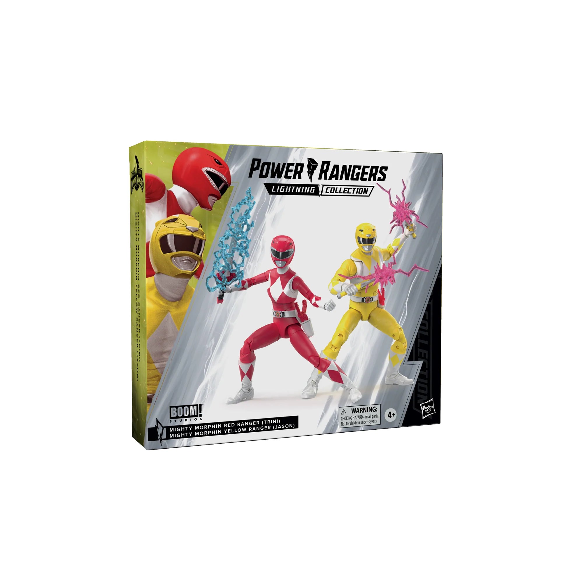 Hasbro - Power Rangers Lightning Collection - Mighty Morphin Red Ranger (Trini) &amp; Yellow Ranger (Jason) Swap Pack - Marvelous Toys