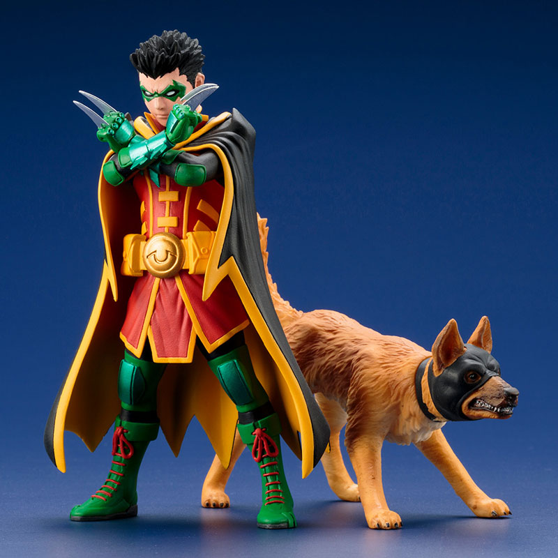 Kotobukiya - ARTFX+ - DC Comics Rebirth - Super Sons: Robin and Bat-Hound Two-Pack - Marvelous Toys