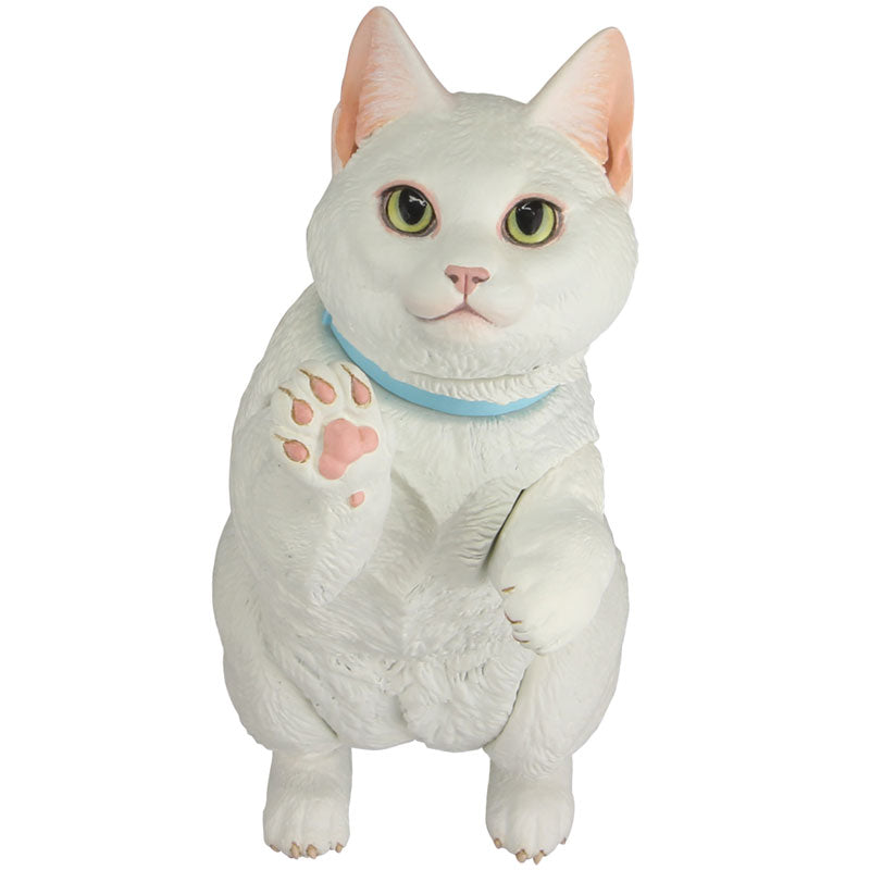 Kaiyodo - Sofubi Toy Box 016B - White Munchkin Cat