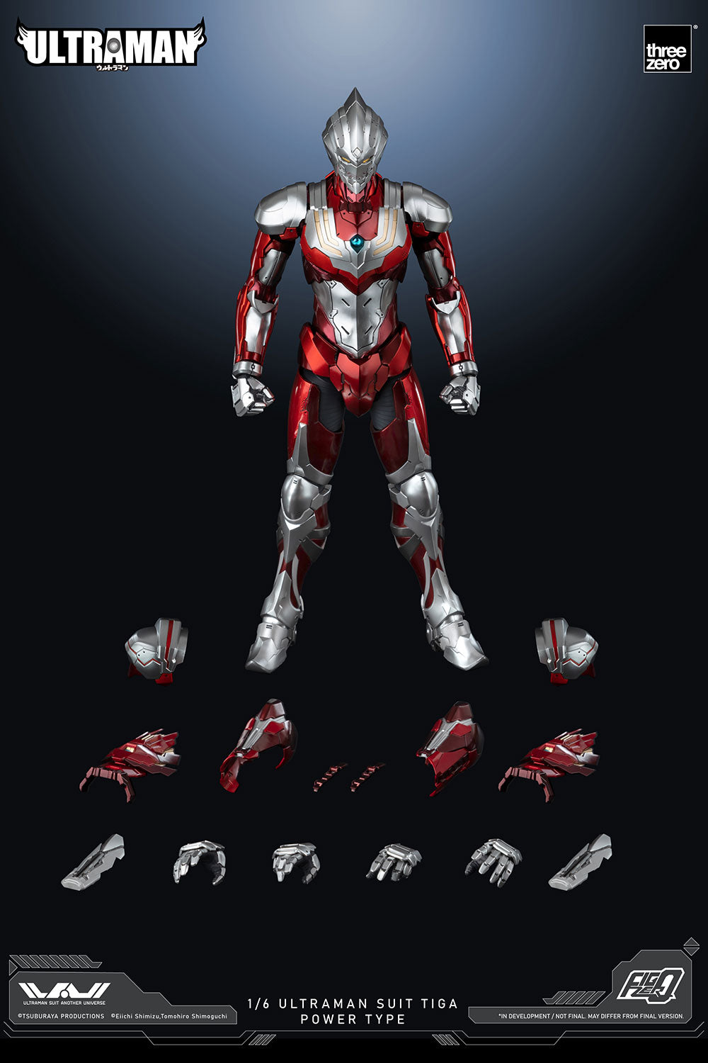 threezero - FigZero - Ultraman Suit Another Universe - Ultraman Suit Tiga Power Type (1/6 Scale) - Marvelous Toys