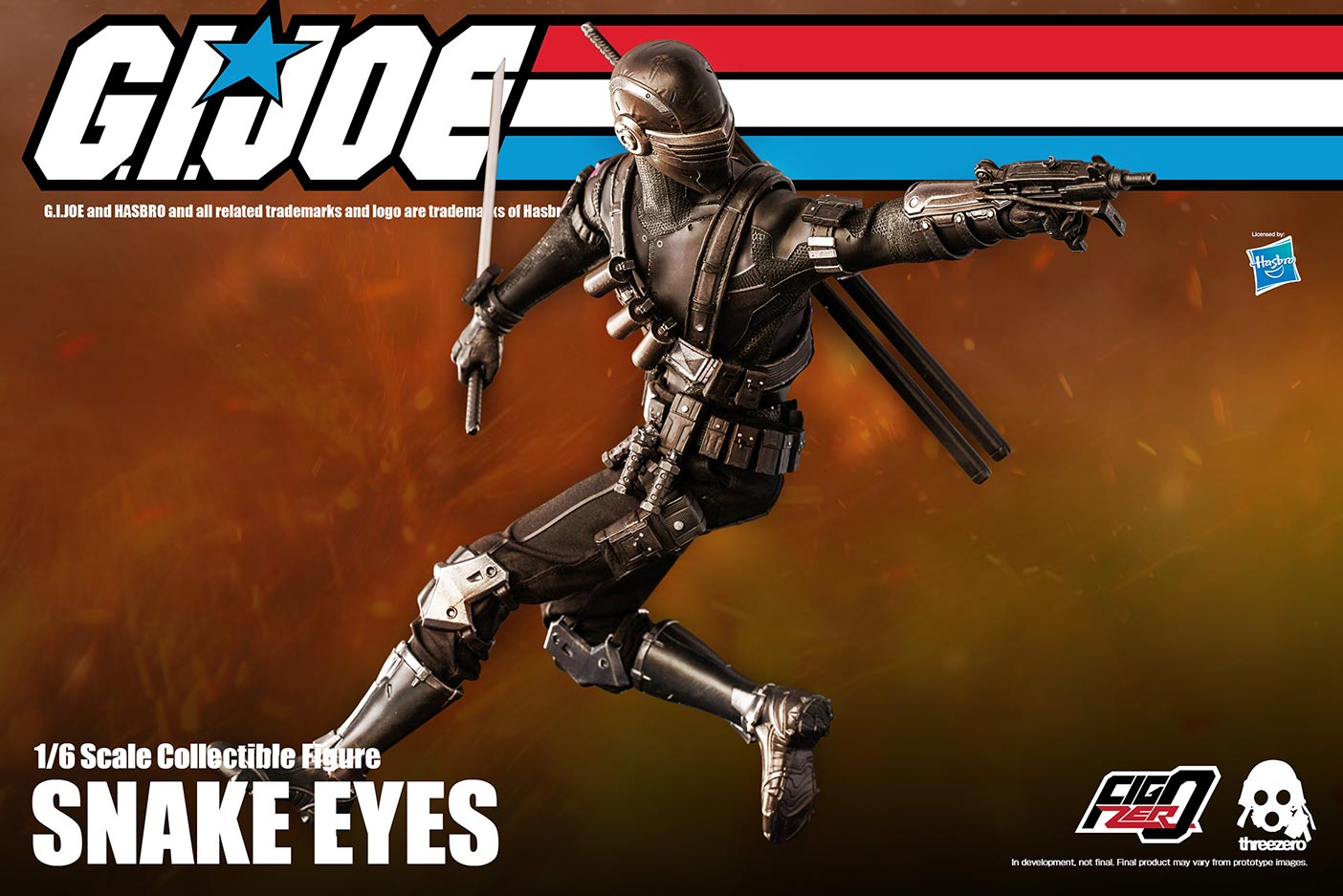 Threezero - G.I. Joe - Snake Eyes (1/6 Scale) - Marvelous Toys