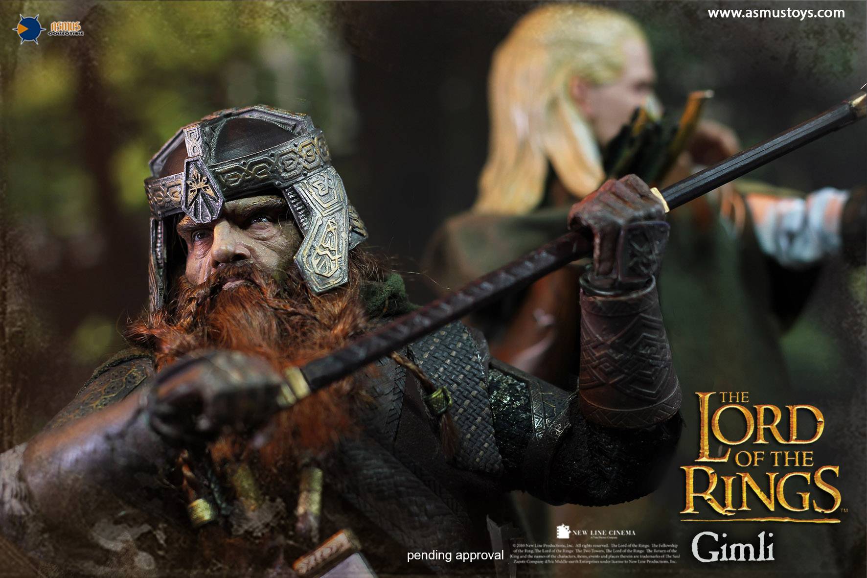 Asmus Toys - The Lord of the Rings: Heroes of Middle-Earth - Gimli (1/6 Scale) - Marvelous Toys