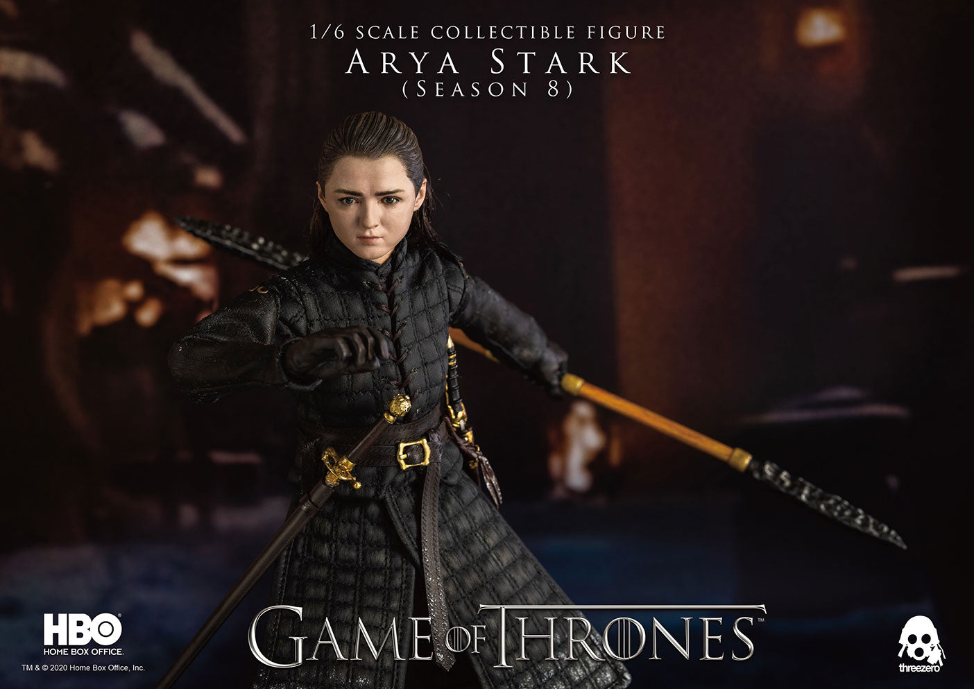 ThreeZero - Game of Thrones - Arya Stark (Season 8) (1/6 Scale) - Marvelous Toys