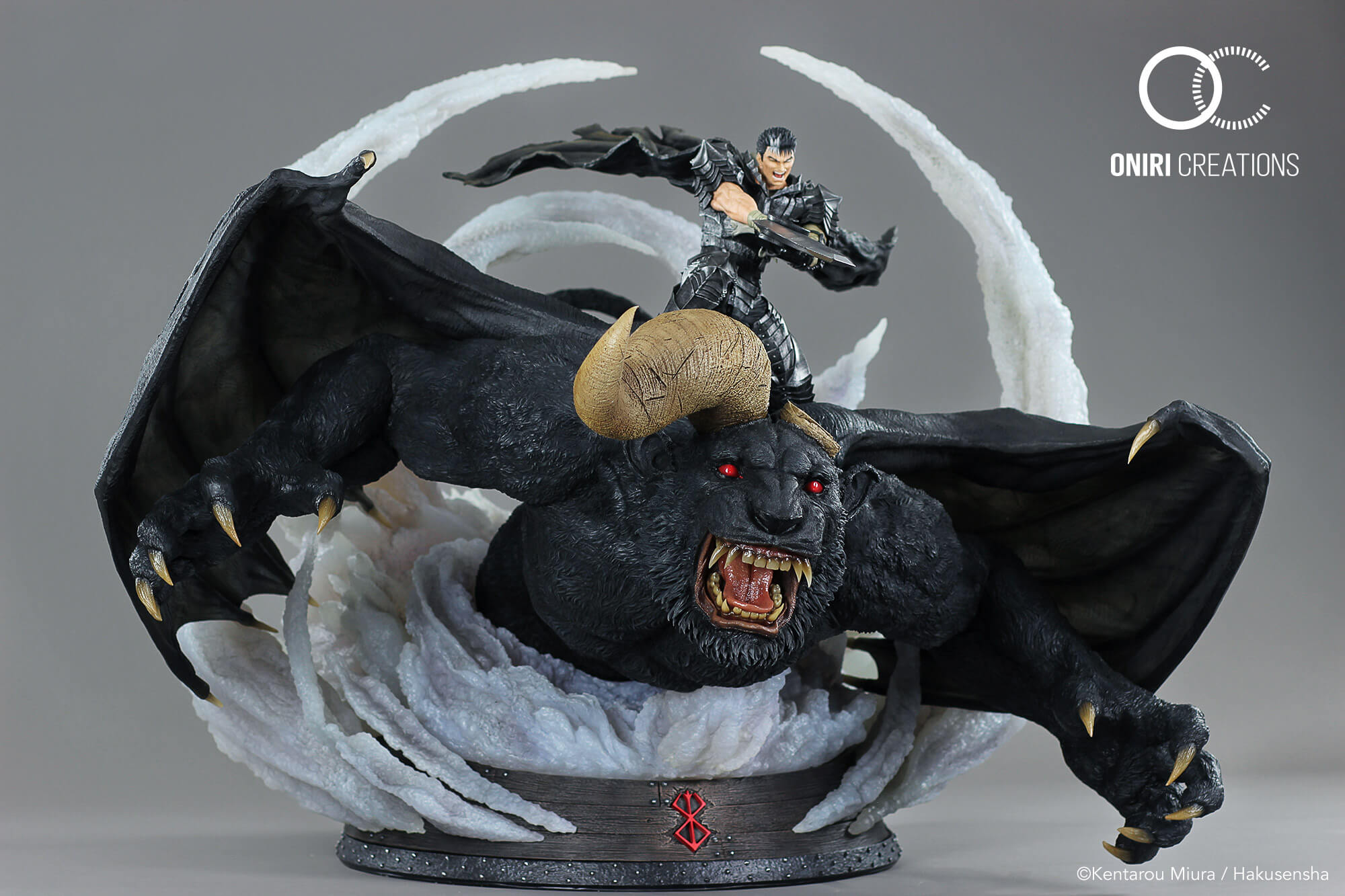 Oniri Creations - Epic Diorama - Berserk - Guts & Zodd vs. Ganishka (Limited Edition) (1/6 Scale) - Marvelous Toys