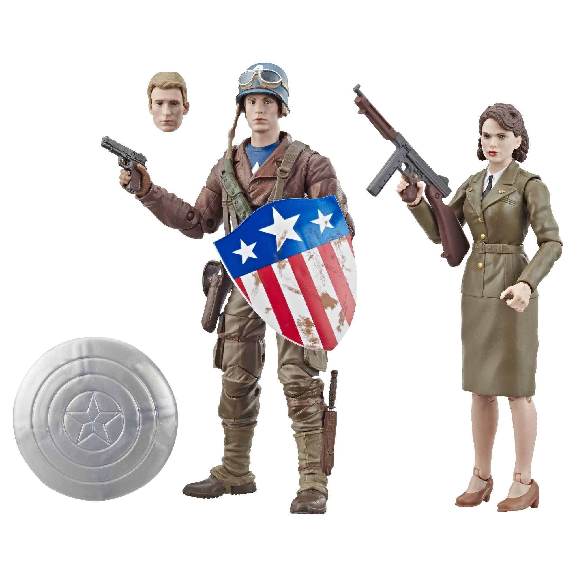 Hasbro - Marvel Legends - Marvel 80th Anniversary - Captain America: The First Avenger - Captain America and Peggy Carter - Marvelous Toys