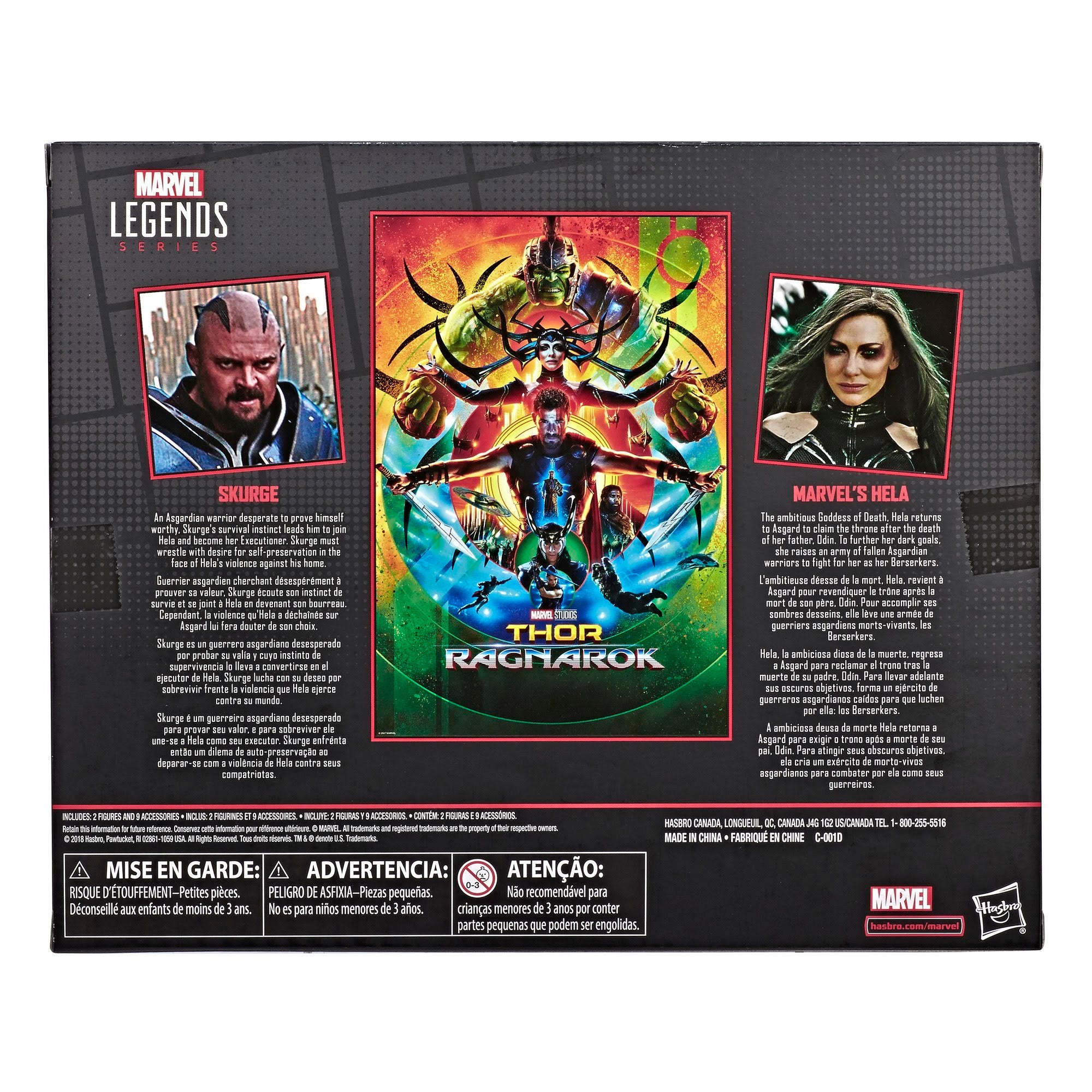 Hasbro - Marvel Legends - Marvel 80th Anniversary - Thor: Ragnarok - Skurge and Hela - Marvelous Toys
