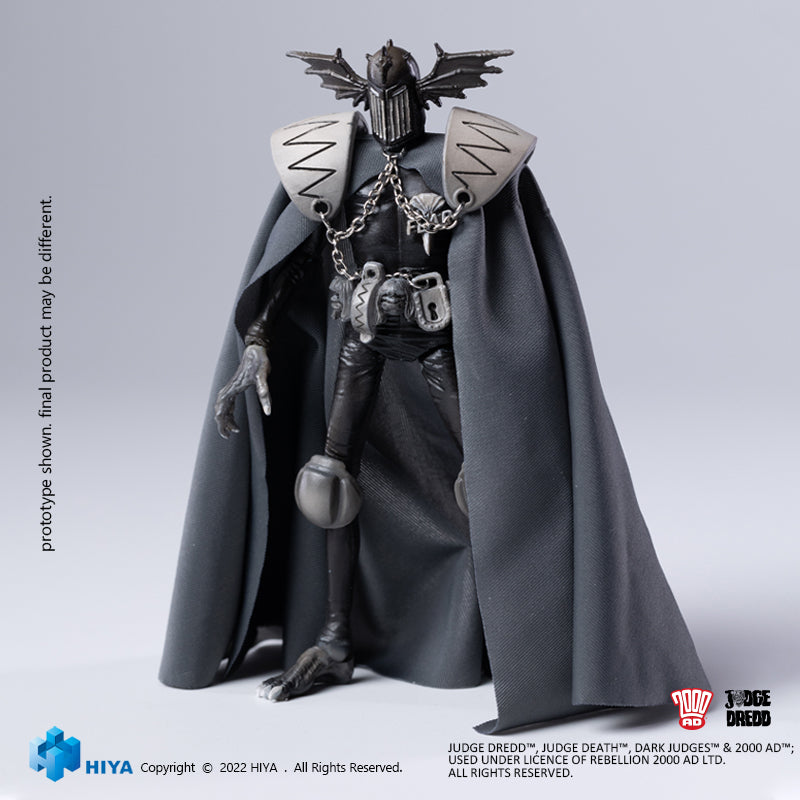 Hiya Toys - Judge Dredd - Judge Fear (Black &amp; White) (1/18 Scale) - Marvelous Toys