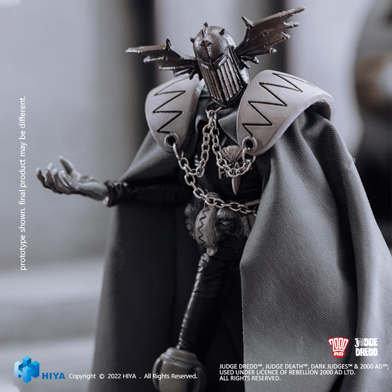 Hiya Toys - Judge Dredd - Judge Fear (Black &amp; White) (1/18 Scale) - Marvelous Toys
