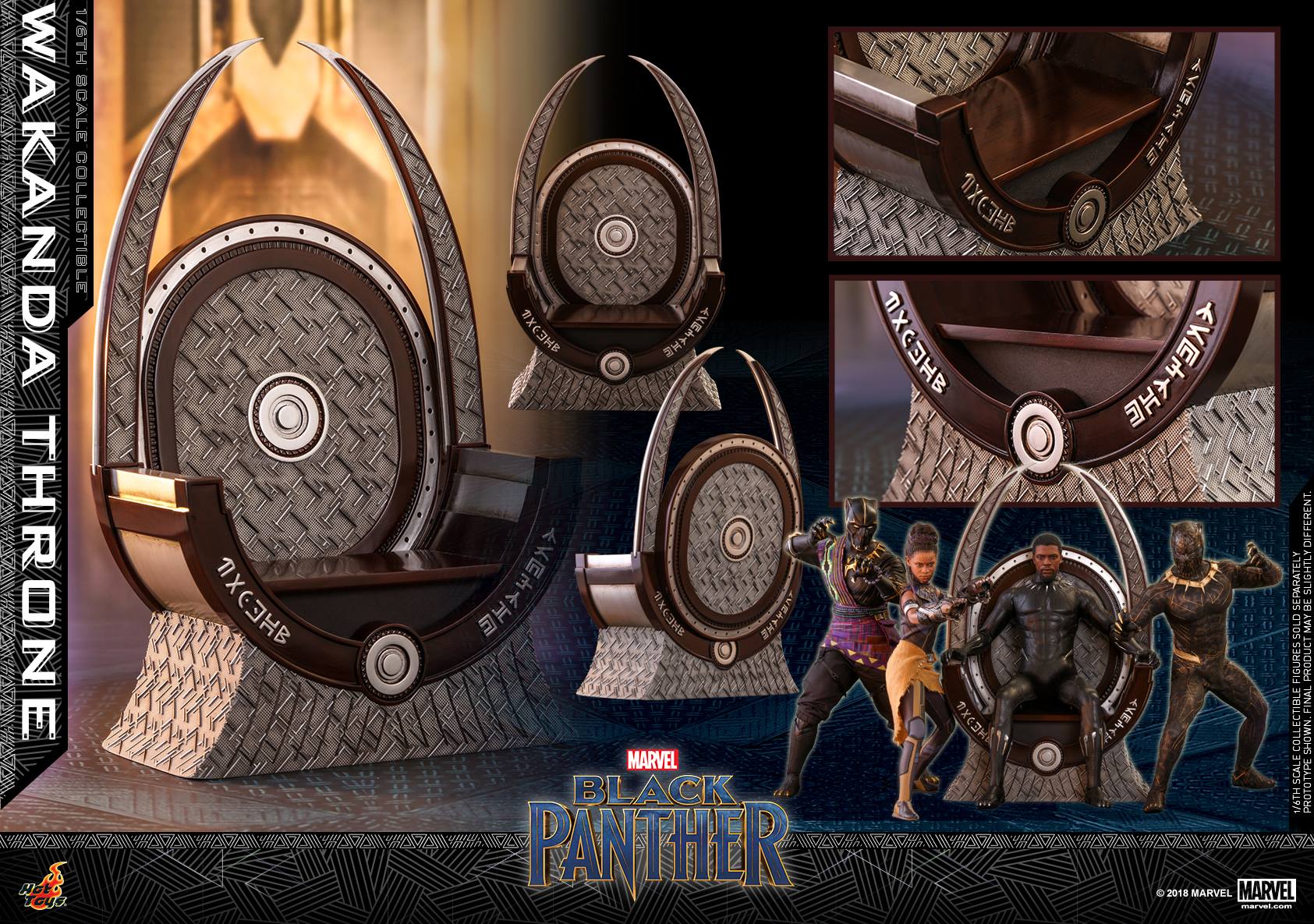 Hot Toys - ACS005 - Black Panther - Wakanda Throne (1/6 Scale) - Marvelous Toys