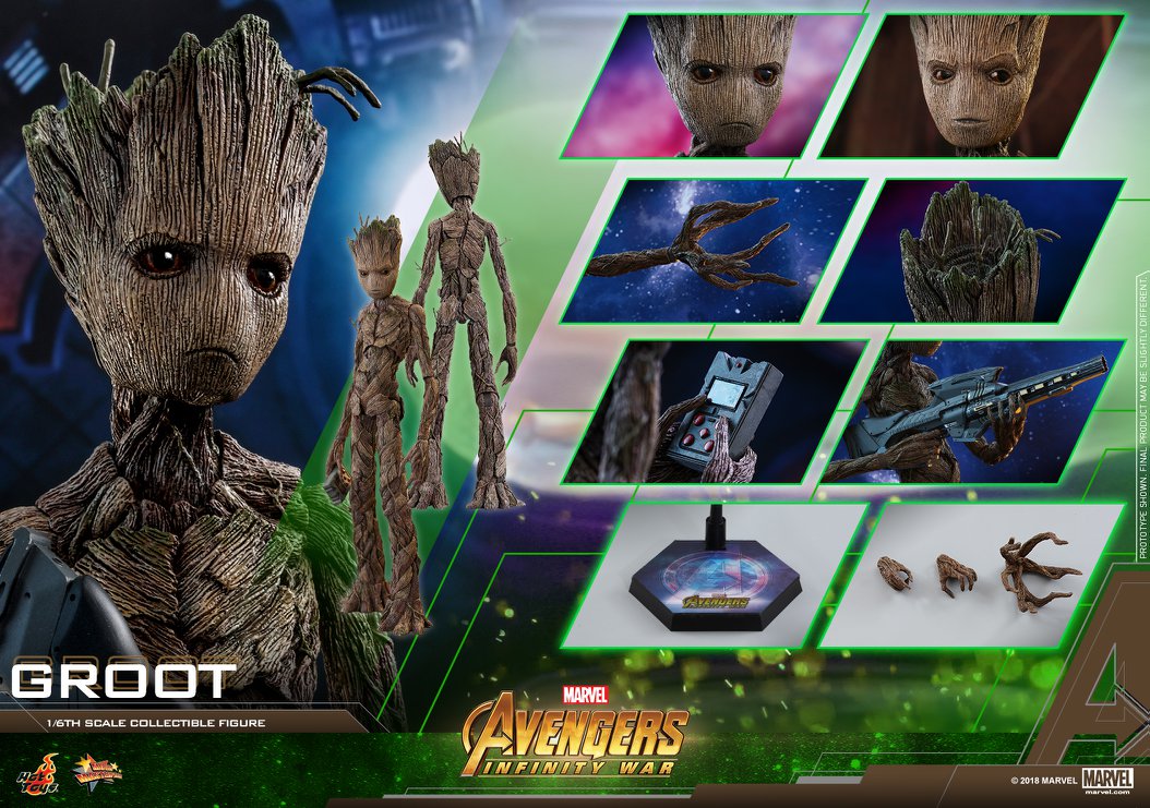 Hot Toys - MMS475 - Avengers: Infinity War - Groot - Marvelous Toys