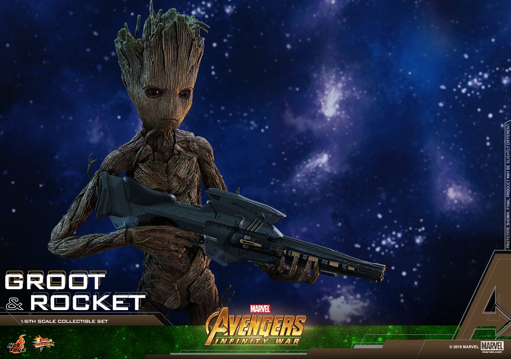 Hot Toys - MMS476 - Avengers: Infinity War - Groot &amp; Rocket - Marvelous Toys
