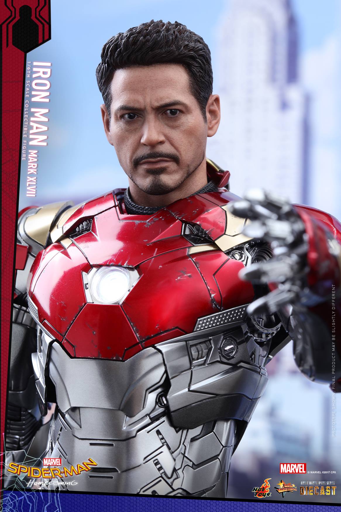 Hot Toys - MMS427D19 - Spider-Man: Homecoming - Iron Man Mark XLVII (47) (Reissue) - Marvelous Toys