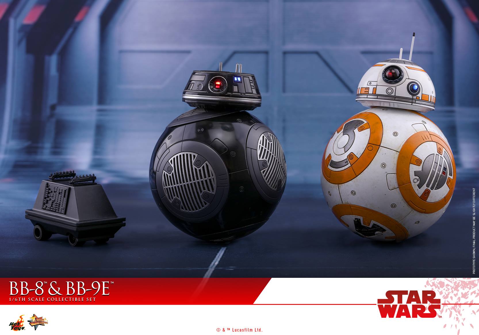 Hot Toys - MMS442 - Star Wars: The Last Jedi - BB-8 and BB-9E Set (1/6 Scale) - Marvelous Toys