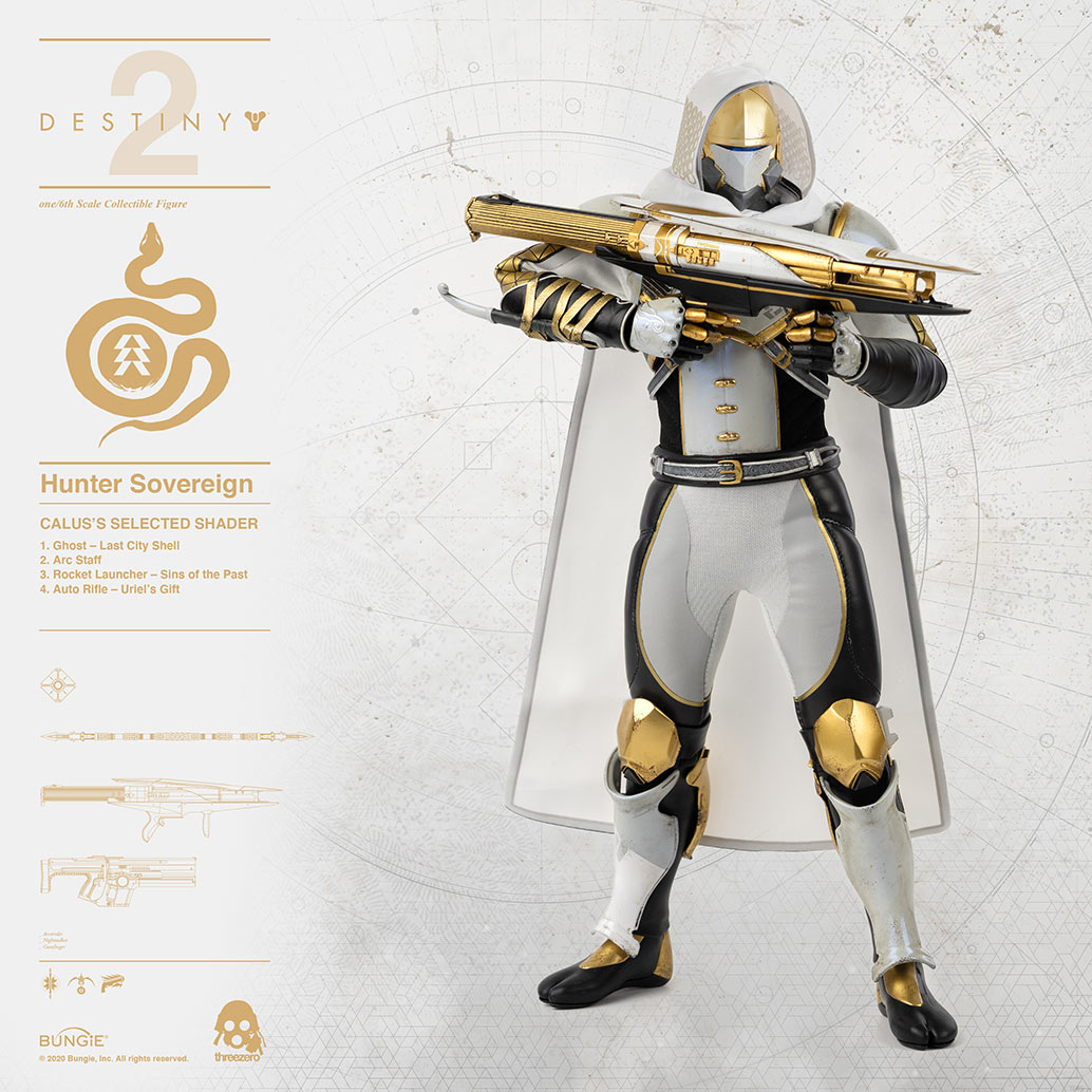ThreeZero - Destiny 2 - Hunter Sovereign (Calus&#39;s Selected Shader) (1/6 Scale) - Marvelous Toys