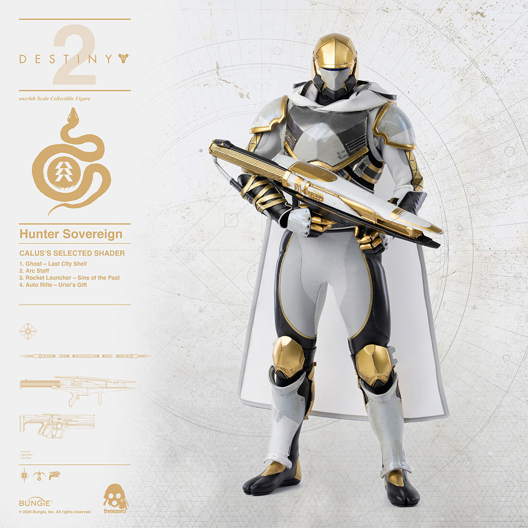 ThreeZero - Destiny 2 - Hunter Sovereign (Calus&#39;s Selected Shader) (1/6 Scale) - Marvelous Toys