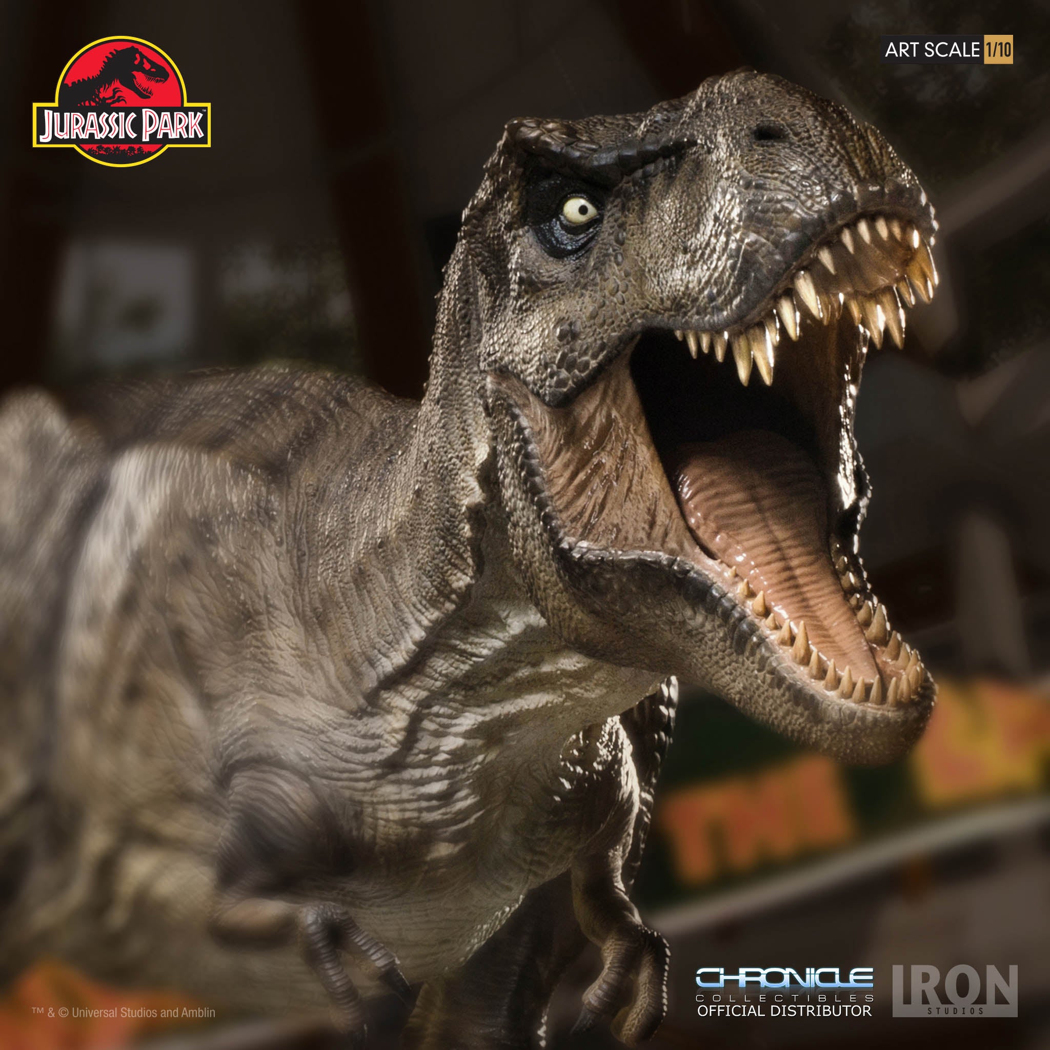 Iron Studios - 1:10 Art Scale Statue - Jurassic Park - Tyrannosaurus Rex - Marvelous Toys