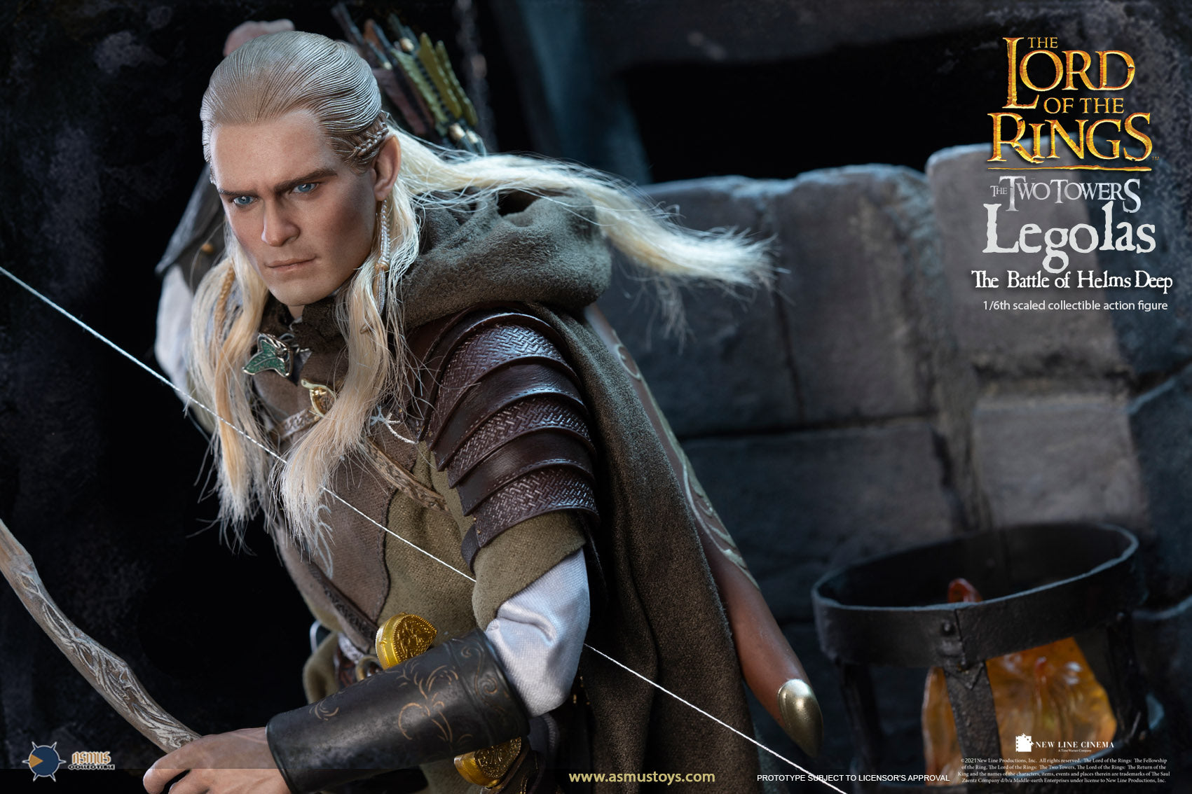 Asmus Toys - The Lord of the Rings: The Two Towers - The Battle of Helm&#39;s Deep - Legolas - Marvelous Toys