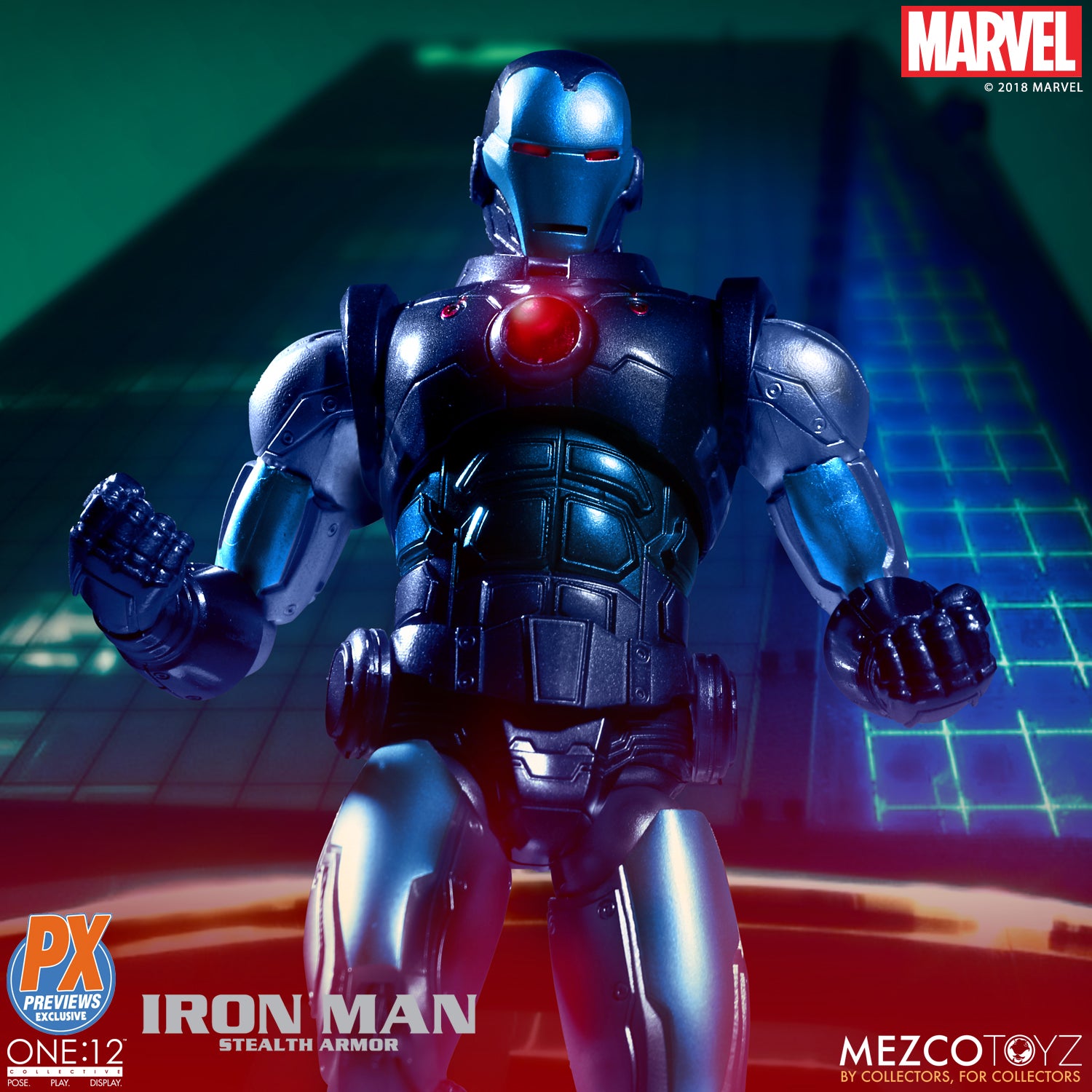 Mezco - One:12 Collective - Iron Man (Stealth Armor) Previews Exclusive