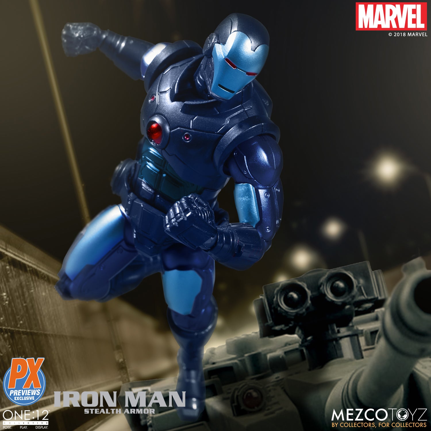 Mezco - One:12 Collective - Iron Man (Stealth Armor) Previews Exclusive - Marvelous Toys