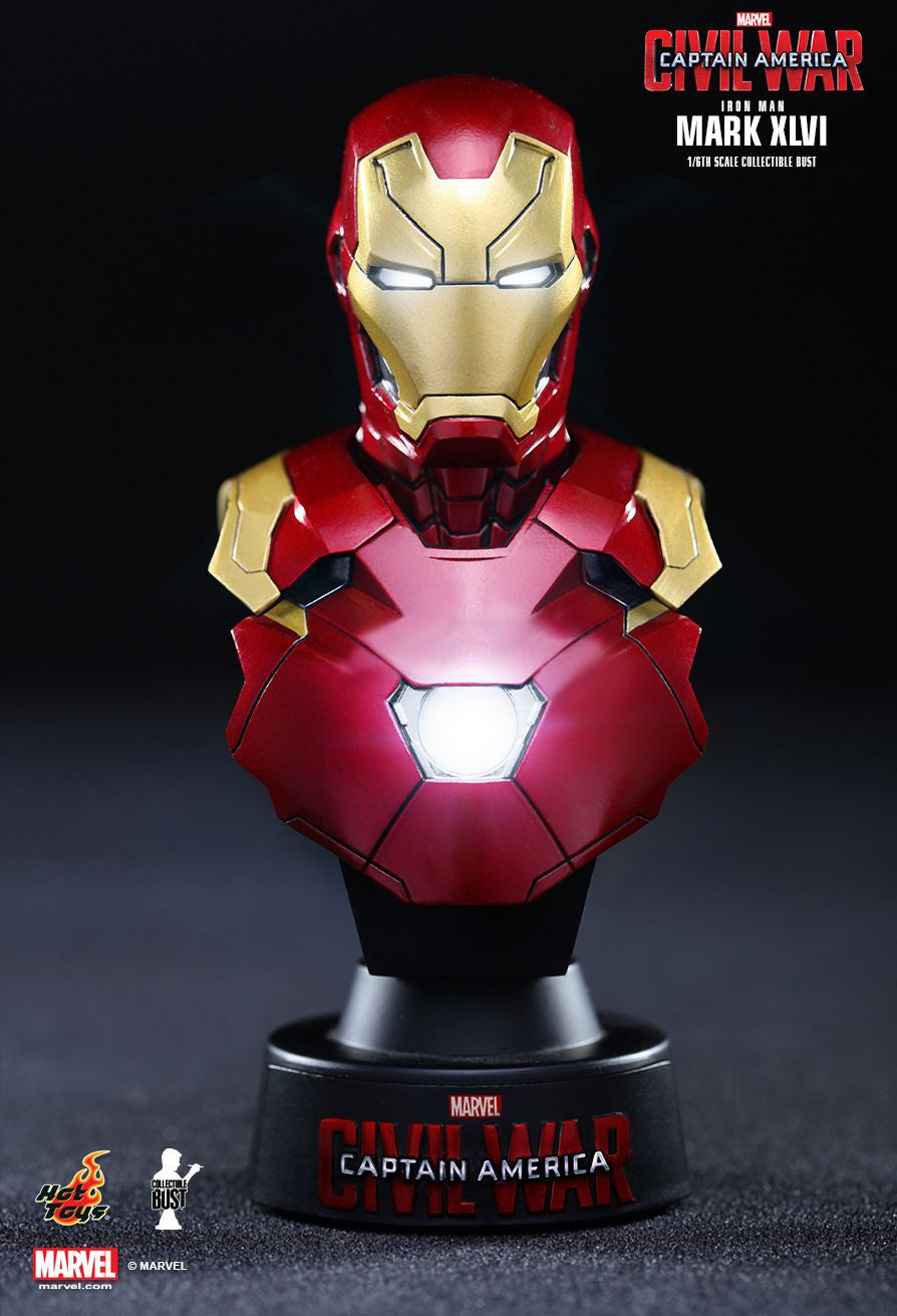 Hot Toys - HTB32 - Captain America: Civil War - Iron Man Mark XLVI Collectible Bust - Marvelous Toys