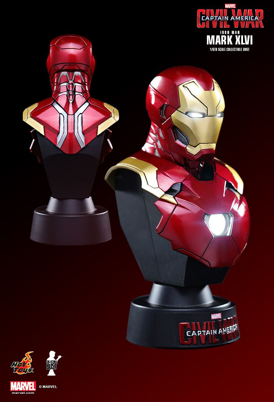 Hot Toys - HTB32 - Captain America: Civil War - Iron Man Mark XLVI Collectible Bust - Marvelous Toys