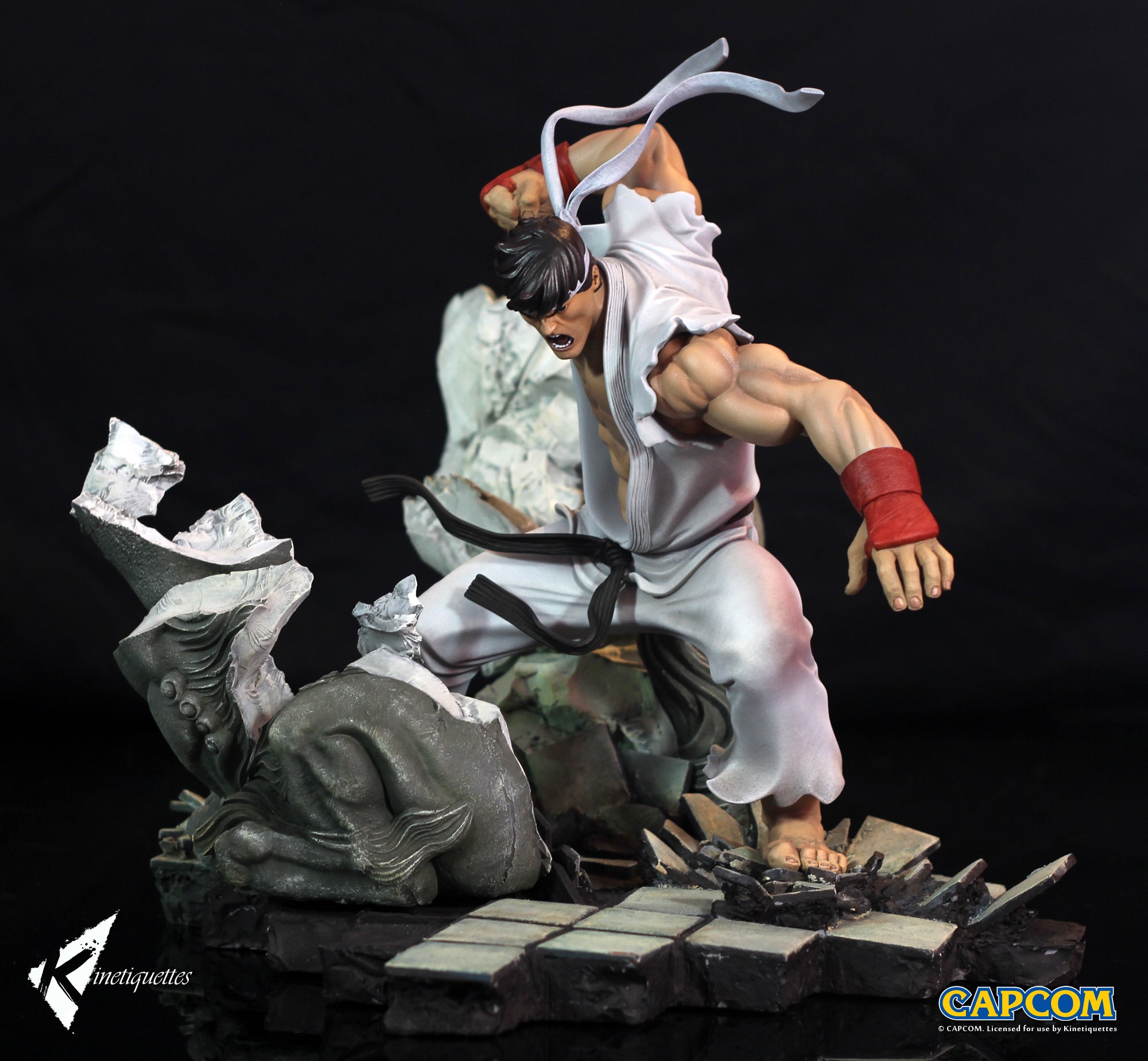 Kinetiquettes - Battle of the Brothers - Street Fighter - Ryu 1/6 Scale Diorama - Marvelous Toys