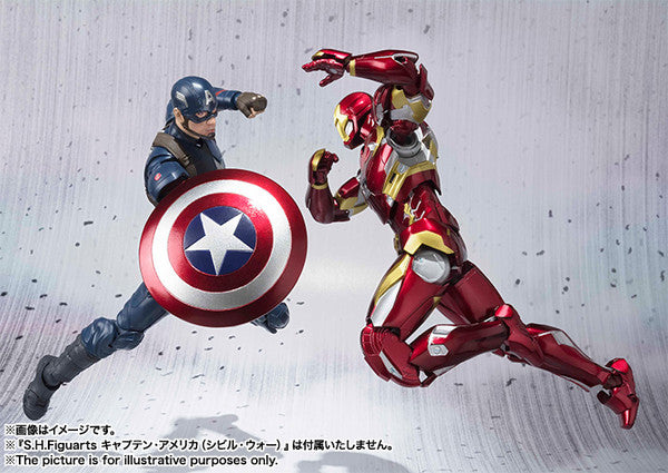 S.H.Figuarts - Captain America: Civil War - Captain America &amp; Iron Man Mark 46 Special Box Set (Toys&#39;R&#39;Us Japan Exclusive) - Marvelous Toys