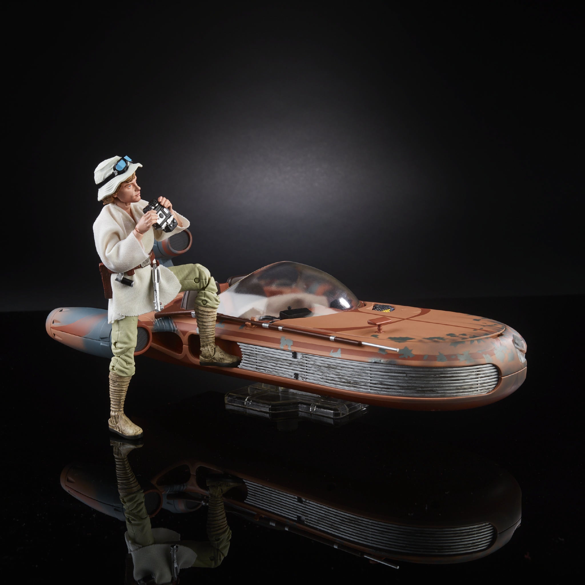Hasbro - Star Wars The Black Series - 6&quot; Figure - Luke Skywalker with X-34 Landspeeder - Marvelous Toys