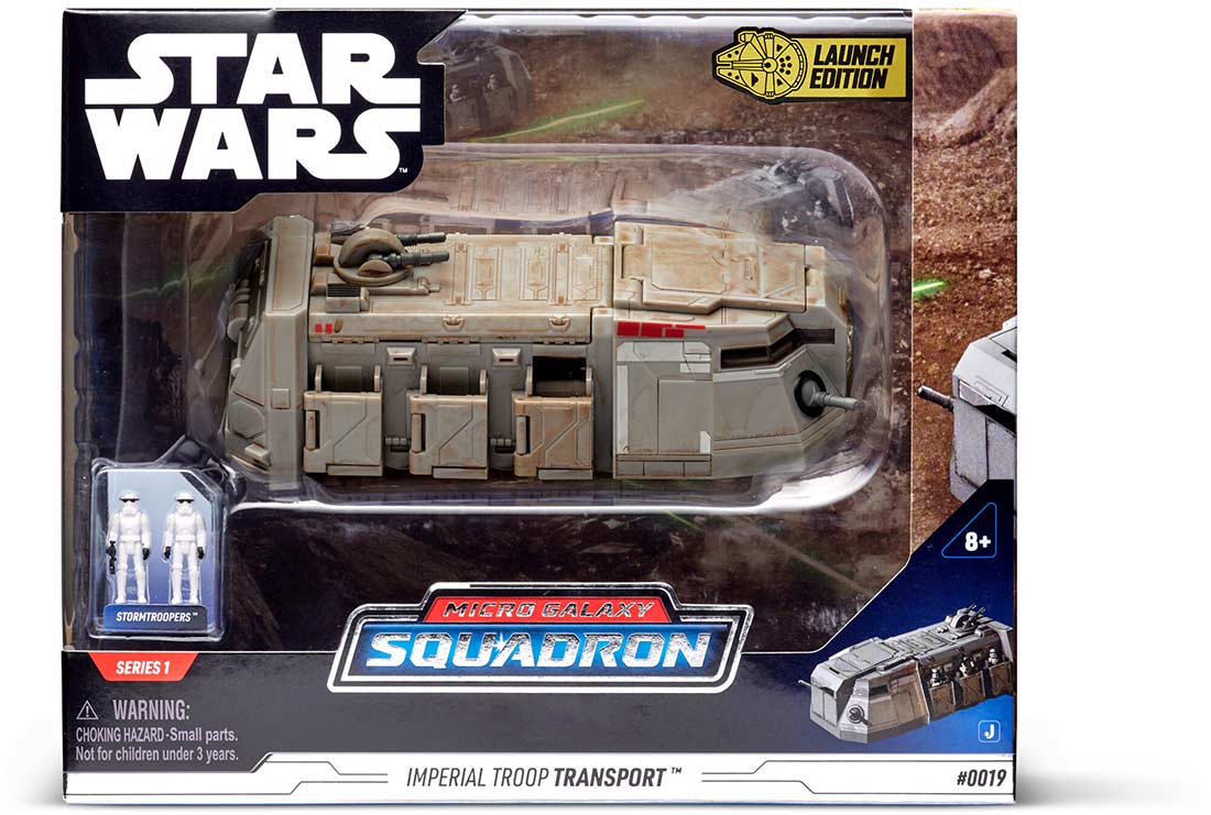 Jazwares - Star Wars: Micro Galaxy Squadron - Transport Class - Imperial Troop Transport - Marvelous Toys