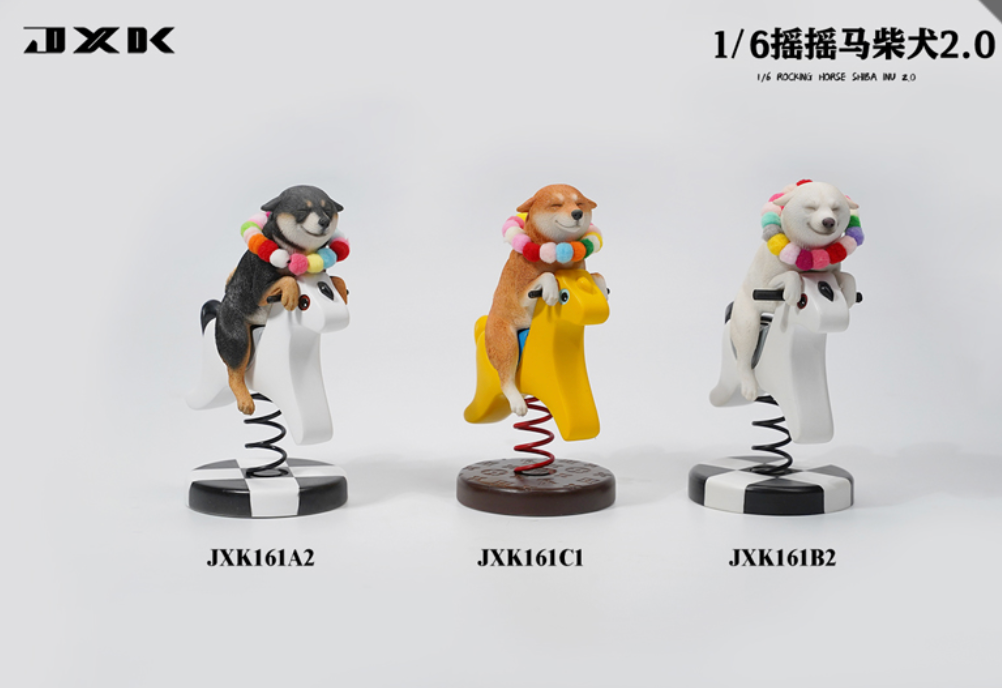 JxK.Studio - JxK161A2 - Rocking Horse Shiba Inu 2.0 (1/6 Scale) - Marvelous Toys