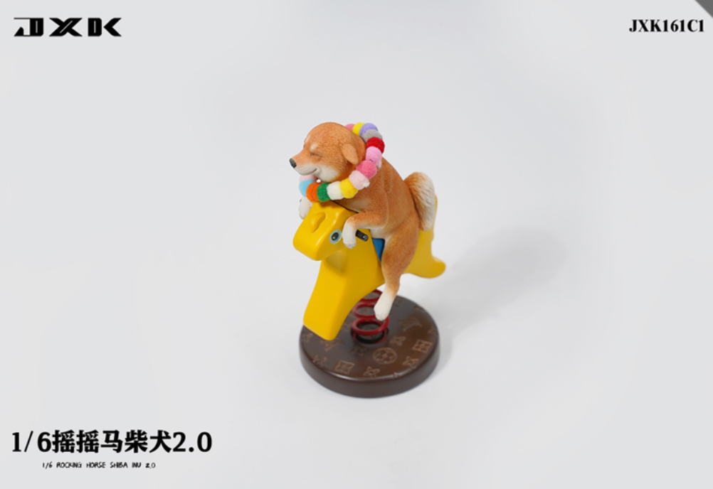 JxK.Studio - JxK161C1 - Rocking Horse Shiba Inu 2.0 (1/6 Scale) - Marvelous Toys