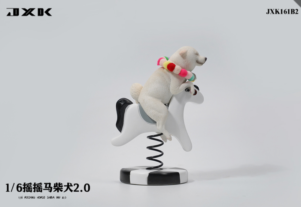 JxK.Studio - JxK161B2 - Rocking Horse Shiba Inu 2.0 (1/6 Scale) - Marvelous Toys