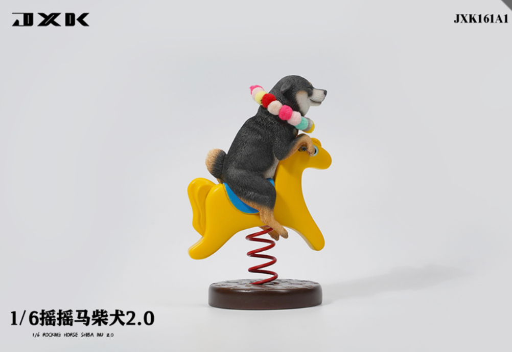 JxK.Studio - JxK161A1 - Rocking Horse Shiba Inu 2.0 (1/6 Scale) - Marvelous Toys