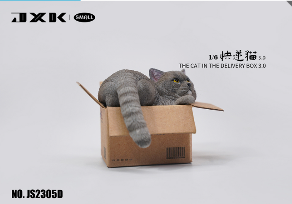 JxK.Studio - JS2305D - Cat in the Delivery Box 3.0 (1/6 Scale)